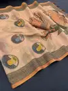 Ktd 2080 Handloom Fabric Digital Printed Saree